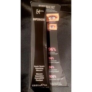 IT Cosmetics Superhero Mascara, Super Black Mascara  Full Size 0.3 oz NEW NIB